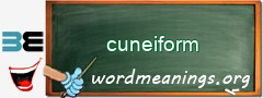 WordMeaning blackboard for cuneiform